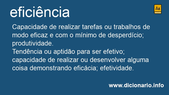 Significado de eficincia