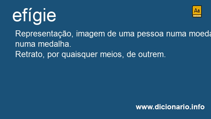 Significado de efgie