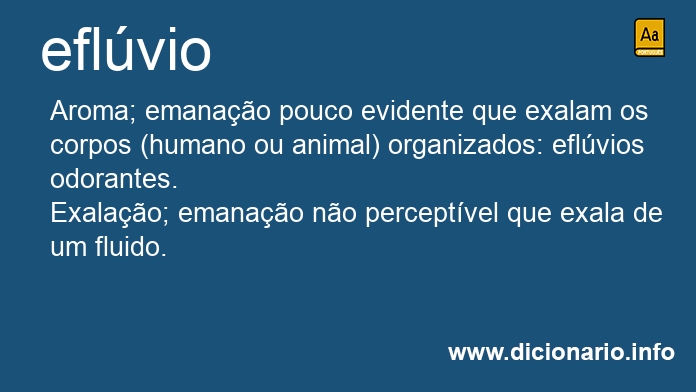 Significado de eflvia