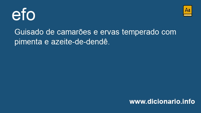 Significado de efo