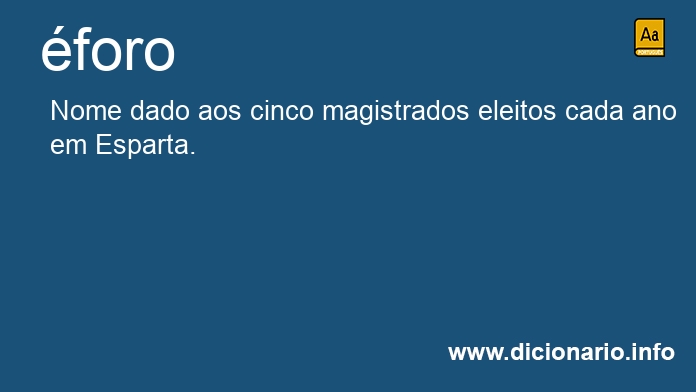 Significado de foros