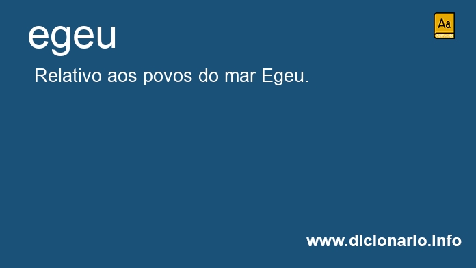 Significado de egeu