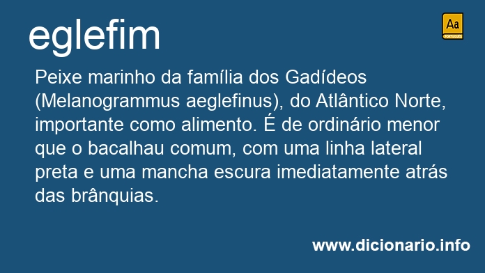 Significado de eglefim