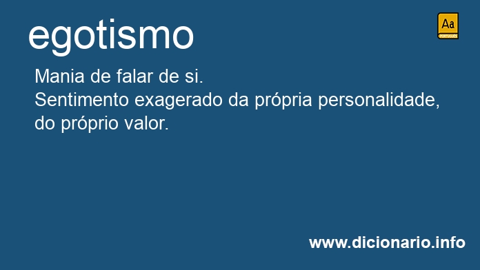 Significado de egotismo