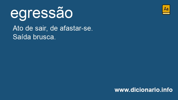Significado de egresses