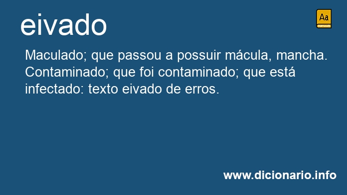 Significado de eivada