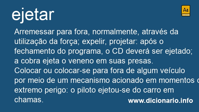 Significado de ejetareis