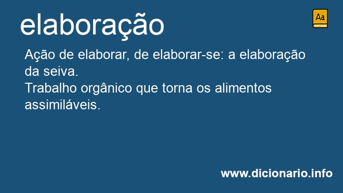 Significado de elaborao