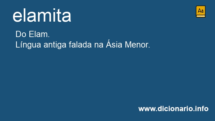 Significado de elamita