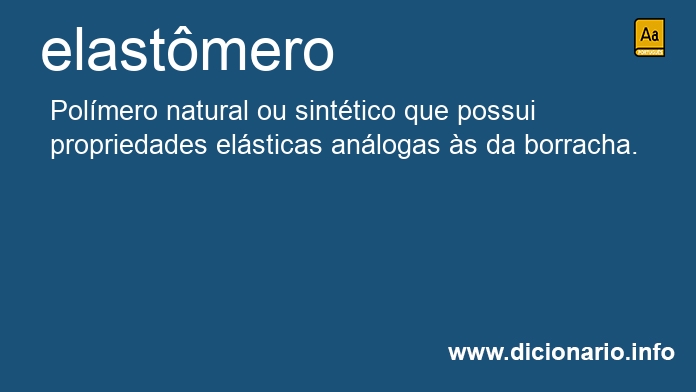 Significado de elastmeros
