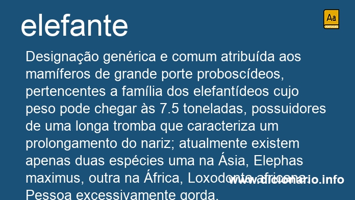Significado de elefante