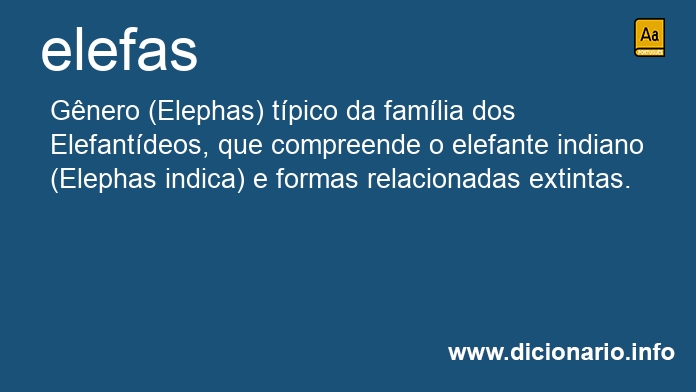 Significado de elefas