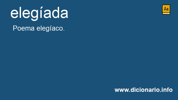Significado de elegada