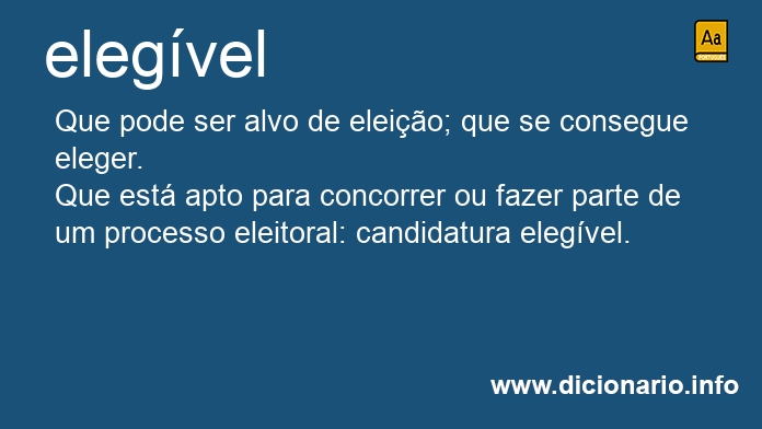 Significado de elegvel
