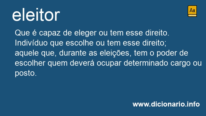 Significado de eleitor