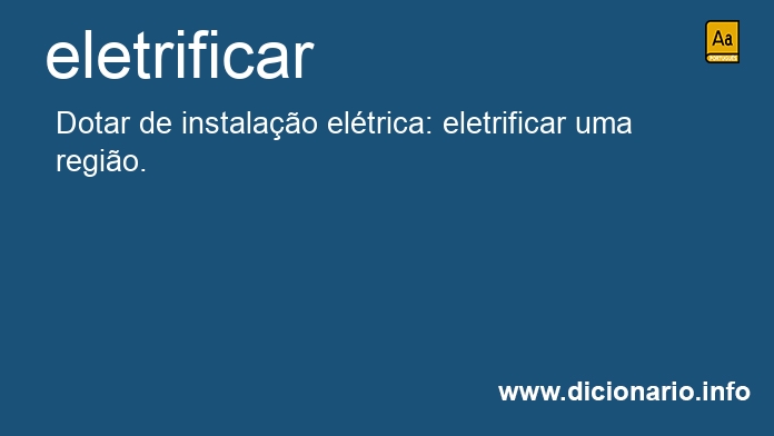 Significado de eletrifica