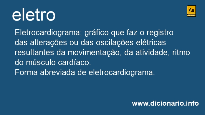 Significado de eletro