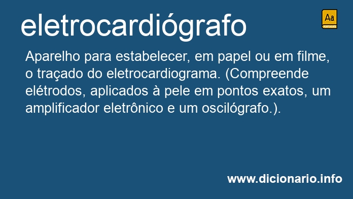 Significado de eletrocardigrafo