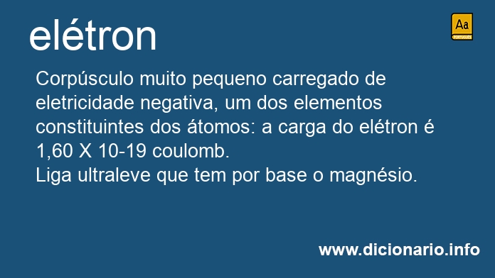 Significado de eltron
