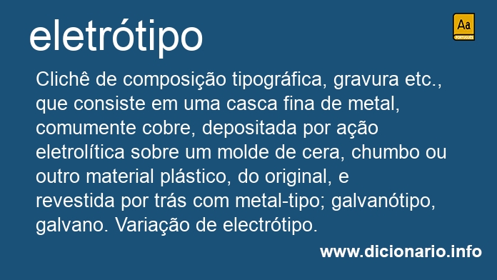 Significado de eletrtipo