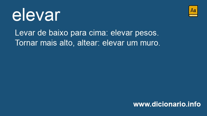 Significado de elevar