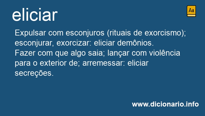 Significado de eliciar