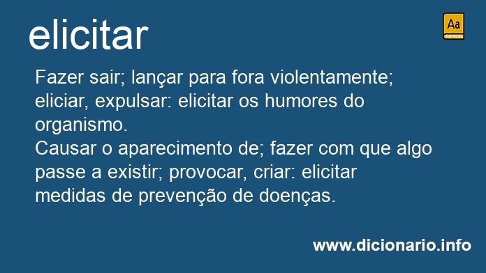 Significado de elicitar