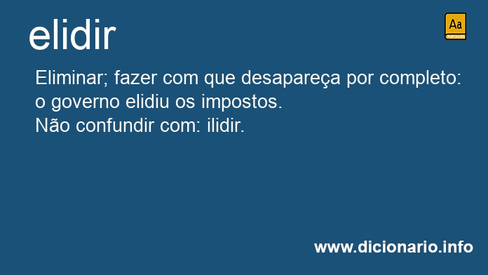 Significado de elidiram