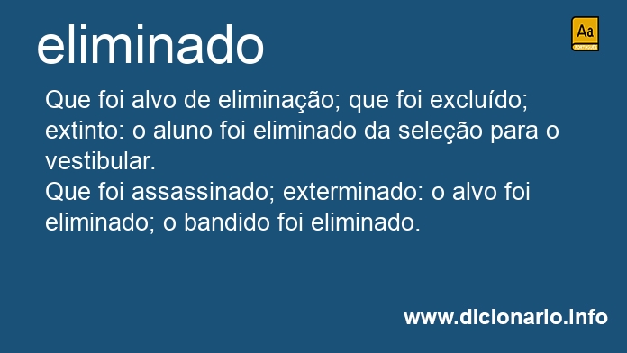 Significado de eliminado