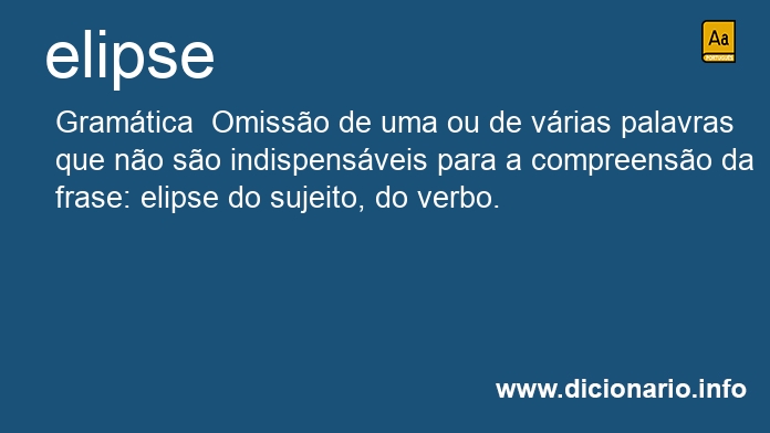 Significado de elipse