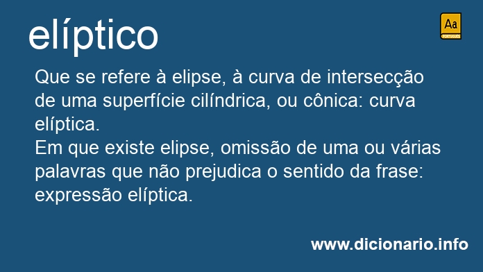 Significado de elpticos