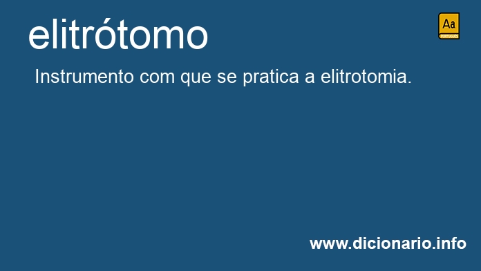 Significado de elitrtomo