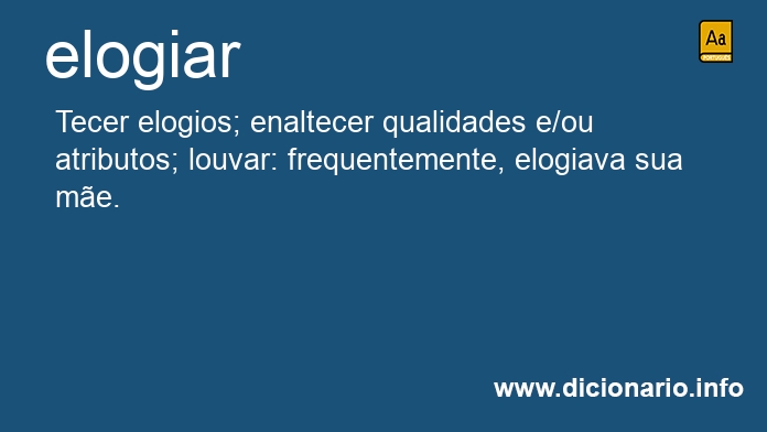 Significado de elogiars