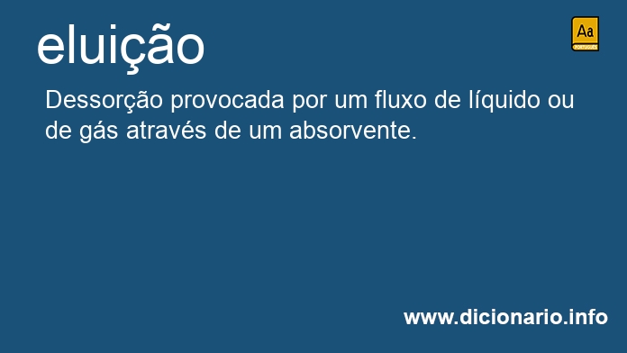 Significado de eluio