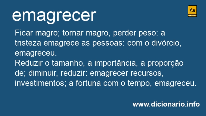 Significado de emagrecer