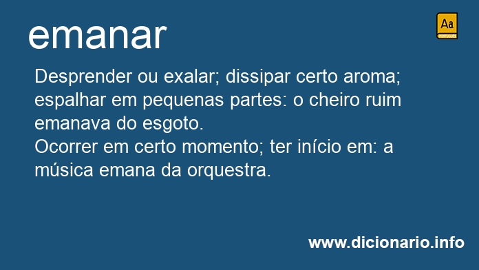 Significado de emanar