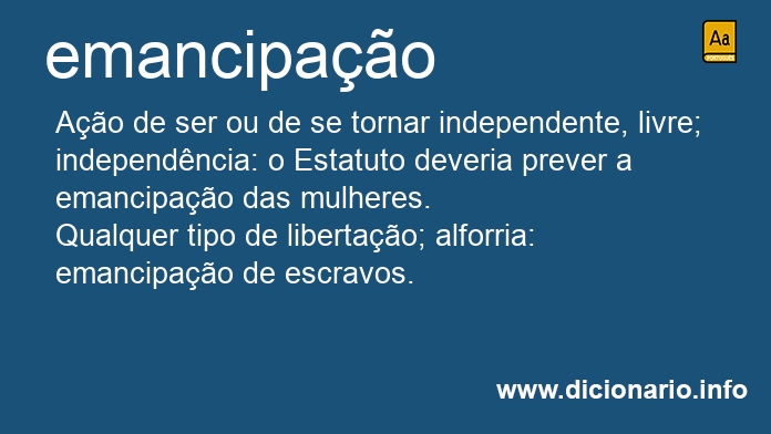 Significado de emancipaes