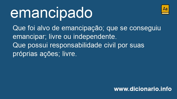 Significado de emancipada