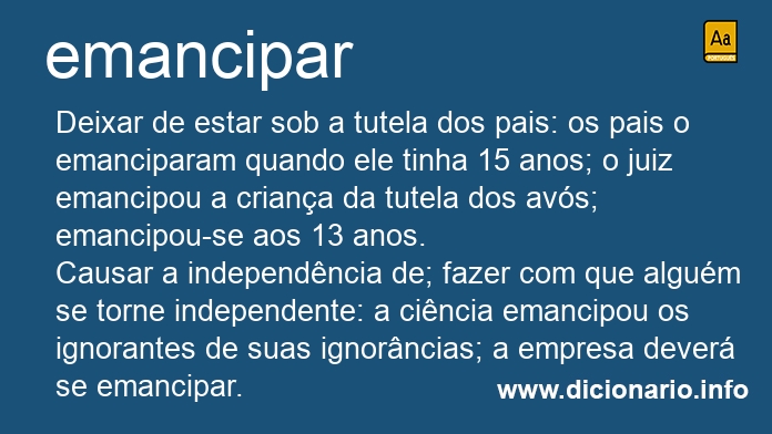 Significado de emancipai