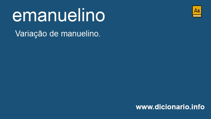 Significado de emanuelino