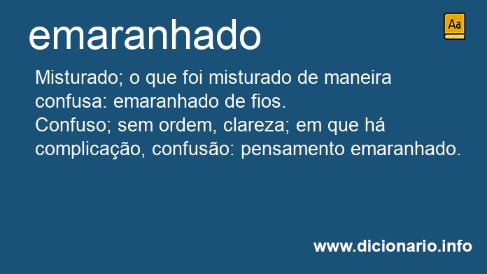 Significado de emaranhada