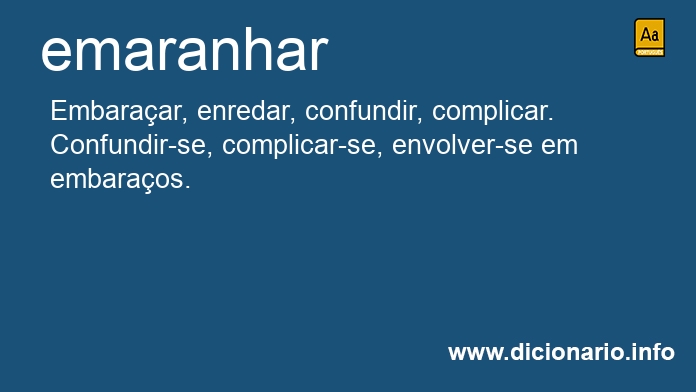 Significado de emaranharas