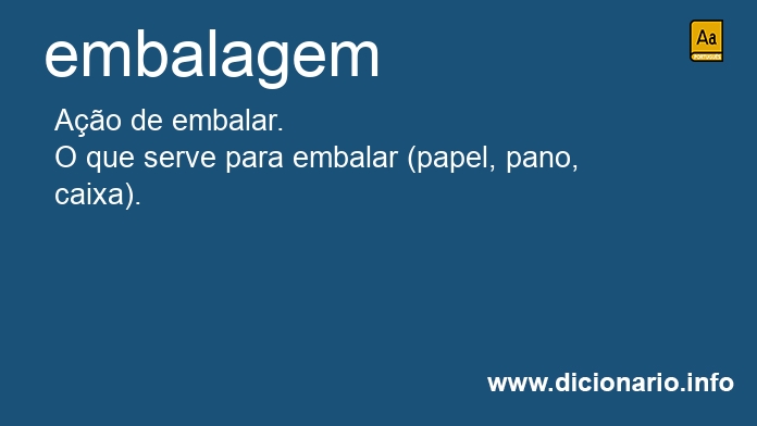 Significado de embalagem