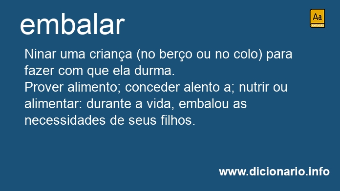 Significado de embalarei