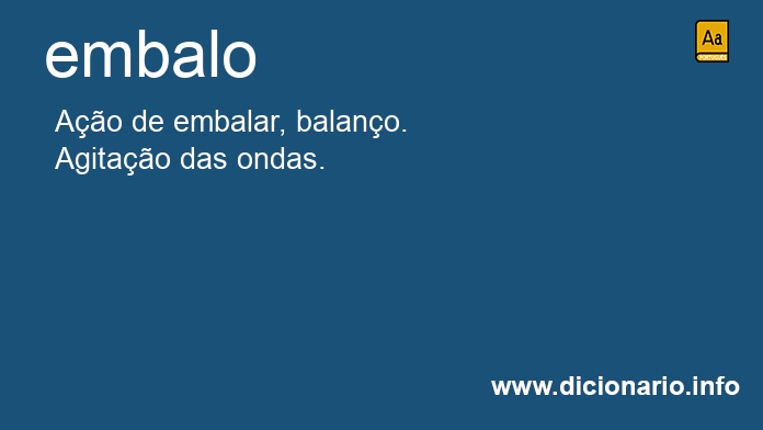 Significado de embalo