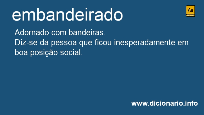 Significado de embandeirados