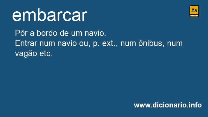 Significado de embarcai