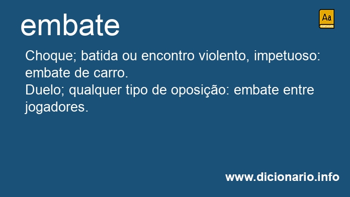 Significado de embate