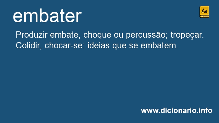 Significado de embater