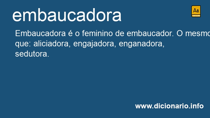 Significado de embaucadora